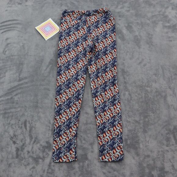 LulaRoe Pants Girls S to M Simply Comfortable White Gray Set of 2 Leggings - Picture 15 of 16